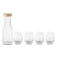 image 2 of MidOcean Piccadilly Recycled Glass Drinkware Set - Transparent - One Size Clear