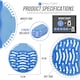 image 7 of Urinal Screen Splash Mats Scented Toilet Deodorizer and Urinal Splash Guards for Men’s Toilet