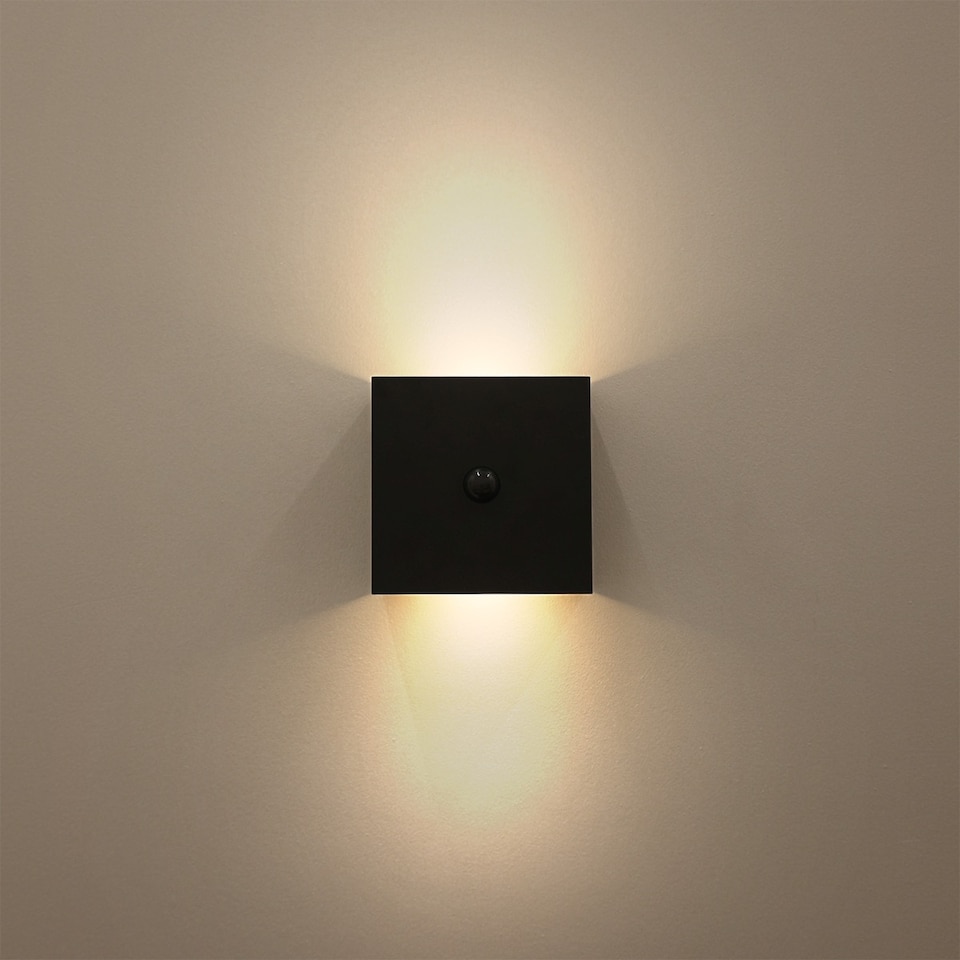 image 1 of Auraglow Rechargeable Motion Sensor Wall Light - EMBER | Black