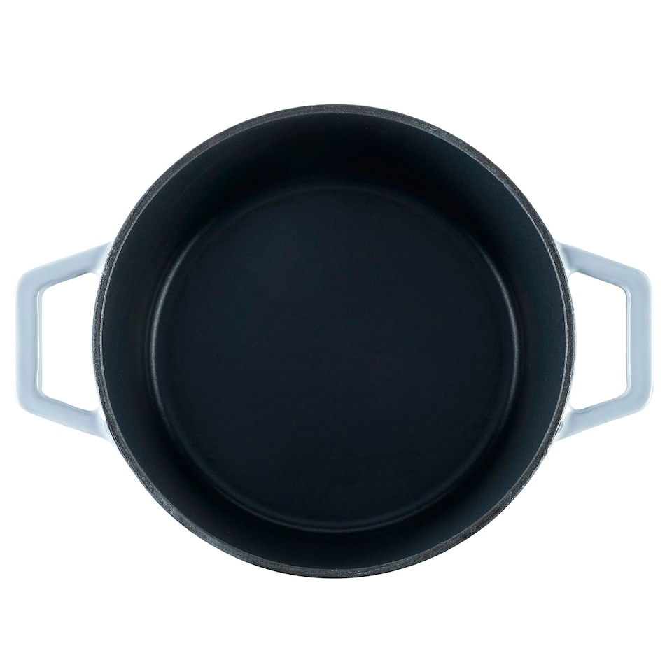 image 1 of Cooks Professional Cast Iron Casserole 20cm | 2.8L Capacity | Enamelled Inside & Out | Graduated Grey