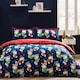 image 1 of Catherine Lansfield Christmas Elves Cotton Rich Duvet Cover Set Navy Blue Blue | Navy Blue | Toddler
