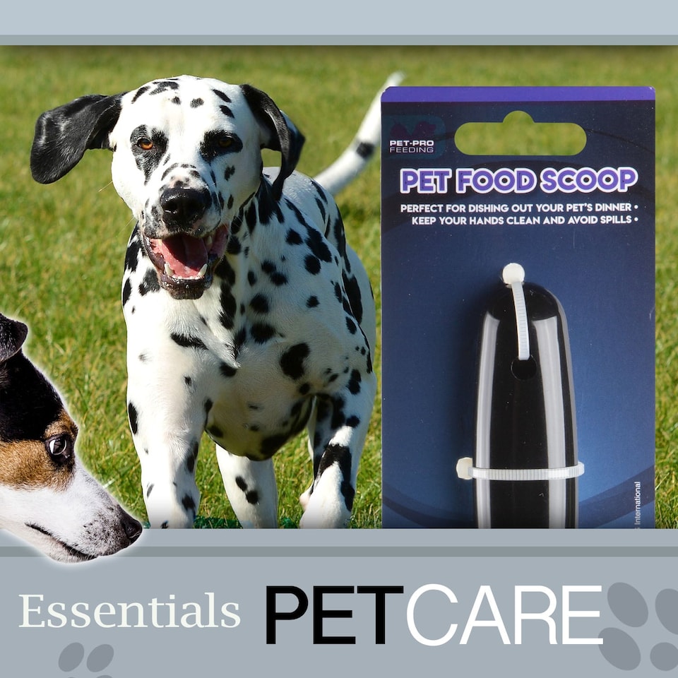 image 1 of PMS Pet Food Scoop - Grey Plastic, 24cm x 7cm