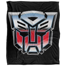 Transformers Autobots Logo Blanket - White - One Size
