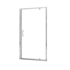 Aica Bathrooms 800x1850mm Chrome Frame Pivot Door Shower Enclosure Glass Screen Cubicle | Chrome