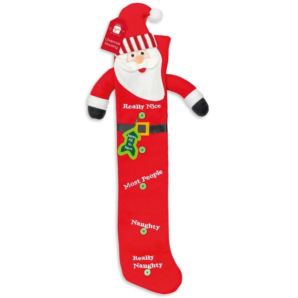 Extra Long Night Christmas Santa Stocking