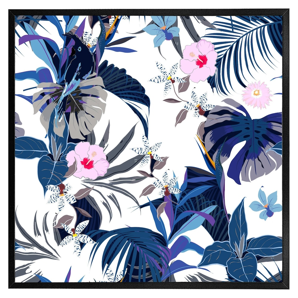 image 1 of Winter tropical (Picture Frame) Brown | S