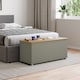 image 2 of Vida Designs Arlington Storage Ottoman Bedroom Hallway Chest Bench, Grey & Oak | Grey | Grey