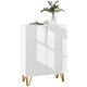 image 1 of HOMCOM Shoe Storage Cabinet with Soft-Close Hinges and Adjust Shelves, White