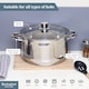 image 4 of Buckingham Stainless Steel Casserole Dish Premium Induction Compatible 24cm , 6 Litres | Silver | 1