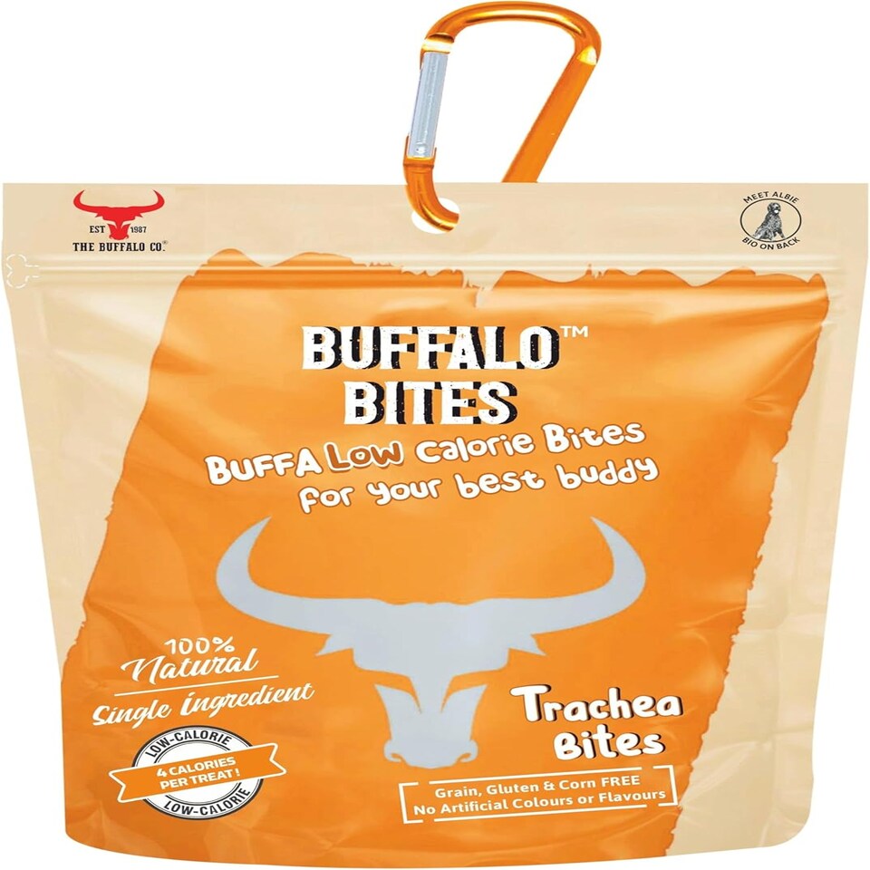 Buffalo Buffalo Bite Training Trachea Adult Treat Dog pet food packaging