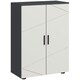 image 1 of kleankin Bathroom Storage Cabinet, Small Bathroom Cabinet with Soft Close Doors