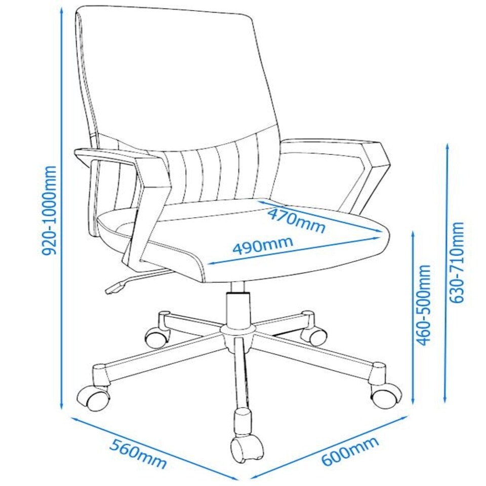 image 1 of Brooklyn office chair in black