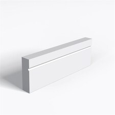 Pack of 10 (Total 10 Units) - Moisture Resistant MDF Primed 1 Drip Architrave & Rebate - 18mm (T) x 69mm (H) x 2440mm (L)