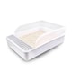 image 6 of Living and Home Open Cat Litter Box Easy Cleaning - White & Grey