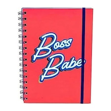 Bossin It Wire A5 Notebook - Red/Blue - One Size