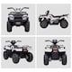 image 8 of HOMCOM 12V Electric Quad Bike for Kids w/ LED Headlights, Music - White