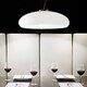 image 2 of Aria 1 Light Small Dome Ceiling Pendant White, E27
