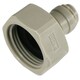 image 6 of SPARES2GO Female Adaptor 1/4" Push Fit x 3/4" BSP for American Fridge Freezer Water Pipe (Pack of 1)