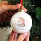 image 4 of Personalised Unicorn Christmas Bauble
