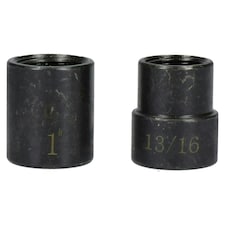 2pc 1/2" Drive Twist Locking Wheel Nut Socket Remover / Removal 19 - 26mm