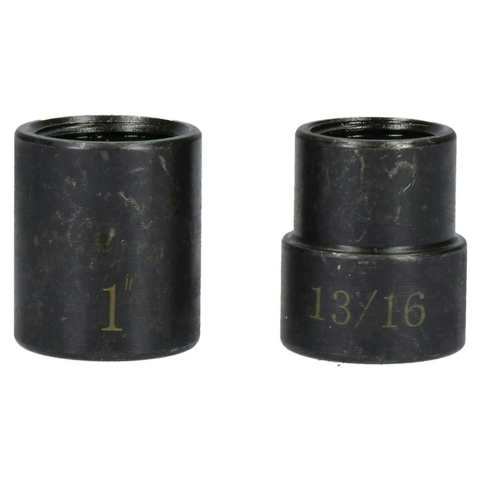 image 1 of 2pc 1/2" Drive Twist Locking Wheel Nut Socket Remover / Removal 19 - 26mm