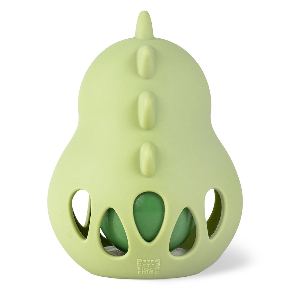 image 1 of Silicone Rattle - Dino