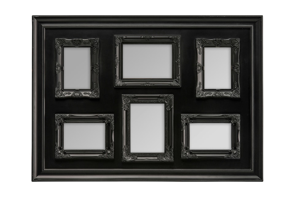 image 1 of Black Contemporary 6 Photo Frame,Plastic Image Holder,Classic Wall Decor Frame,Poster Frame For Gifting | Black | One Size