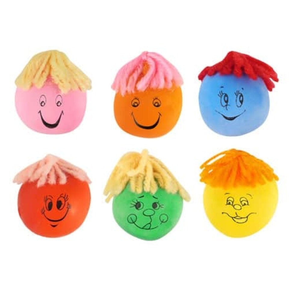 Assorted Designs Squeezy Face 3cm