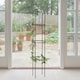 image 6 of 1.9m Outdoor Garden Metal Obelisk Trellis Climbing Plant Support Frame | Green | 1