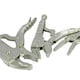 image 3 of Locking Pliers Grip Wrench Plier Mole Grips with Ribbed handles 3pc Set