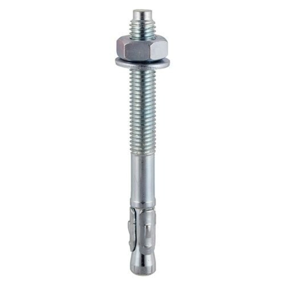 image 1 of Timco - Throughbolts - Zinc (Size M12 x 100 - 12 Pieces)