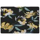 image 1 of Yellow Flowers on Green (Rug) Yellow | Large: 140x200cm