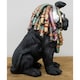 image 2 of Gifts Direct 2 U Black Lion With Dreadlocks Ornament Black