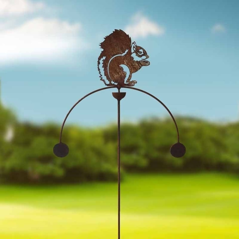 image 1 of Squirrel Wind Rocker Double Bare Metal/Ready to Rust - Steel - W54 x H148.5 cm