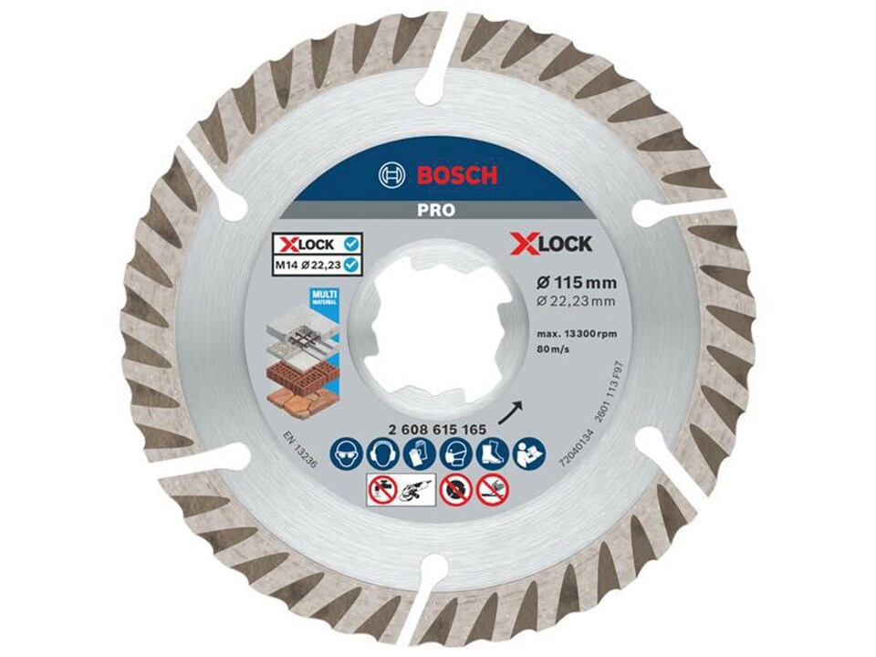 Bosch Powertool Accessories Pro Multi Material Diamond Cutting Disc 115 X 2 X 22.23mm