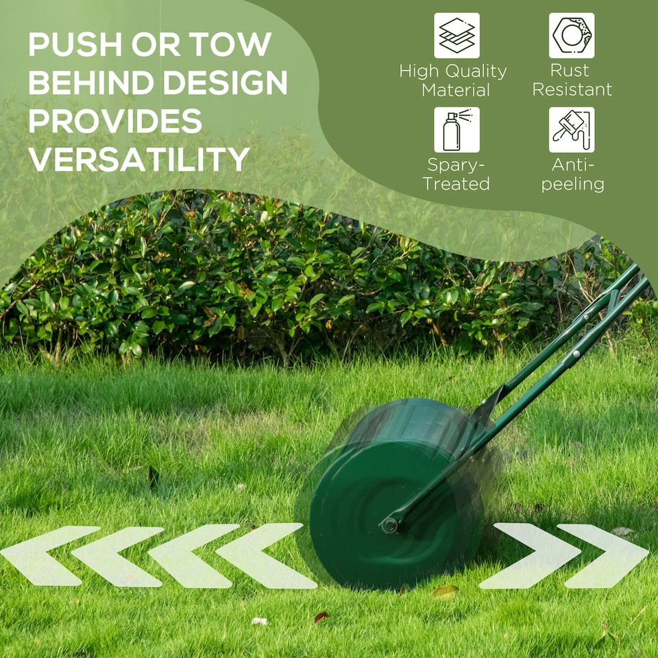 image 1 of Outsunny 40L Lawn Roller Grass Ground Garden Push / Tow Landscaping Erasing Sod