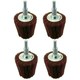 image 1 of Goblet Shaped Sanding Polishing Cleaning Mop 50mm Width 240 Grit 6mm Shank 4pk