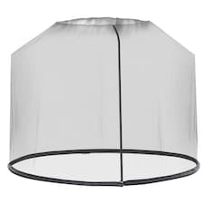 Outsunny Outdoor Garden Umbrella Table Screen, 2.3 m Parasol Bug Mosquito Net Cover with Zipped Door, Patio Mosquito Netting Cover with Water Fillable Tube at Base, Black