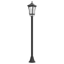 Outsunny 1.3 m LED Garden Lamp Post Light, Waterproof IP44, Cool White | Black | Black