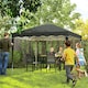 image 10 of Outsunny 3x3(m) Pop Up Gazebo Marquee Tent for Garden w/ Carry Bag Grey