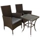 image 3 of Jardí Rattan Bistro Set Brown