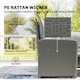 image 3 of Outsunny 6 PCs Rattan Garden Furniture Sectional Corner Sofa, Dark Grey | Grey | Dark Grey | Five Plus Seater
