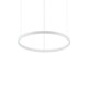 image 1 of Oracle Slim 50cm Non Dim 3000K Round Integrated LED Circle Ceiling Pendant Lamp White