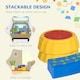 image 3 of Outsunny 5 PCS Kids Stepping Stones Balance Beam w/ Non-Slip Surface and Bottom