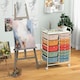 image 9 of COSTWAY 15 Drawers Storage Trolley Rolling Utility Cart Colorful