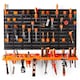 image 1 of VonHaus Garage Tool Storage with Shelf and Pegboard for Multiple Tools