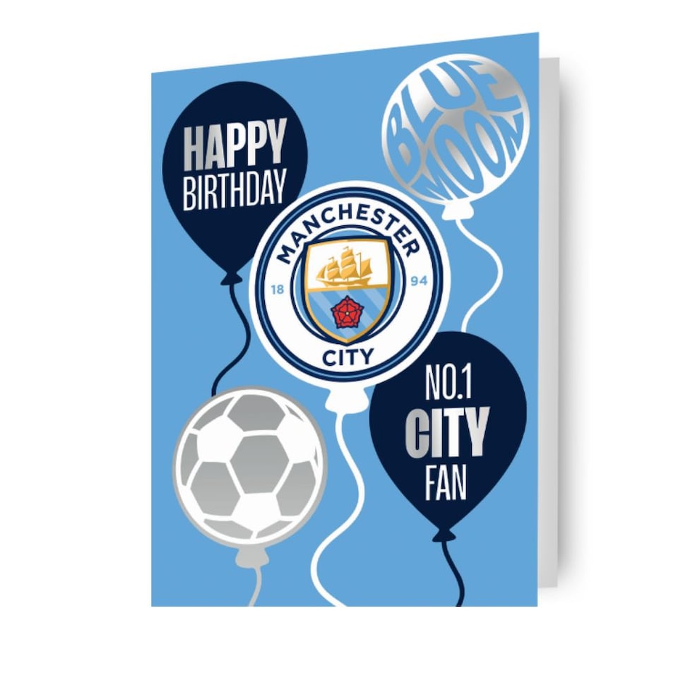 Manchester City FC Birthday Card