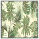 image 3 of Tropical leaves on yellow (Picture Frame) Brown | XL