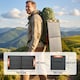 image 7 of HOMCOM 100W Portable Solar Panel Solar Charger with USB-A & USB-C Output | Black