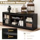 image 4 of COSTWAY Entertainment Center Farmhouse TV Stand for 70 Inch  TVs Black